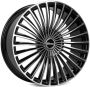 Легковой диск Skill Wheels SV017 9x22 6x139,7 ET28 78,1 чёрный глянцевый + полированные спицы